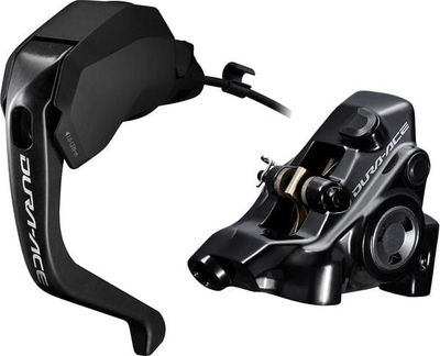 Shimano Dura Ace Di2 9180 Hydraulic TT STI Electronic Lever and R9270 Flat Mount Caliper Set