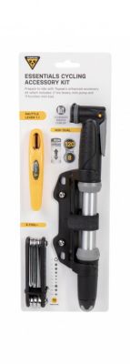 Topeak Essentials Cycling Accessory Kit (Pump + Multi Tool + Tyre Levers)