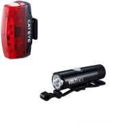 Cateye Volt 80 Front Light & Rapid Micro Rear Light USB Rechargeable Light Set