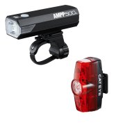 Cateye Ampp 500 & Rapid Mini Front and Rear Lights Set