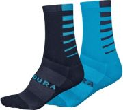 Endura CoolMax Stripe Socks (Twin Pack)