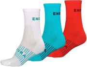 Endura Womens CoolMax Race Socks (Triple Pack)