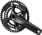 Mtb double crankset outlet