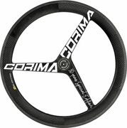 Corima 3 Spoke WS TT DX Disc Brake 700c Carbon Clincher Front Wheel